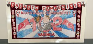 29 Ekim Cumhuriyet Bayramı Poster Boyama
