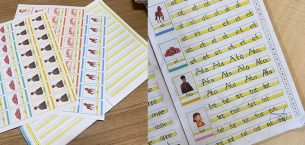 ANETİL Ses Grubu Resimli Kelime Defter Etiketleri