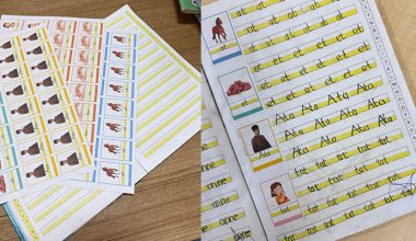 ANETİL Ses Grubu Resimli Kelime Defter Etiketleri
