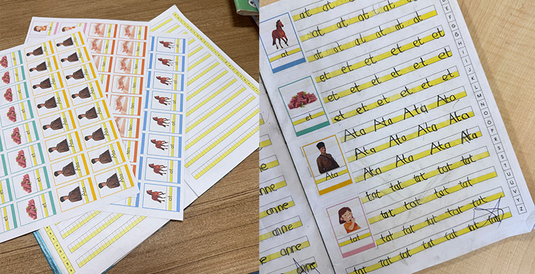 ANETİL Ses Grubu Resimli Kelime Defter Etiketleri