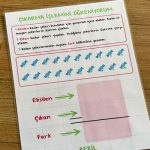 Çıkarma İşlemini Öğreniyorum Yaz-Sil